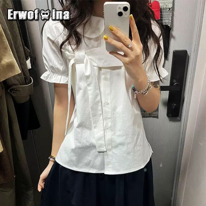Shirt Camp Collar - Женские рубашки Erwofeina с воротником Питер