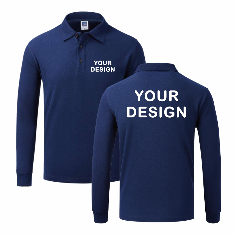 Polo Shirt Pique - Мужская и женская рубашка-поло с длинным