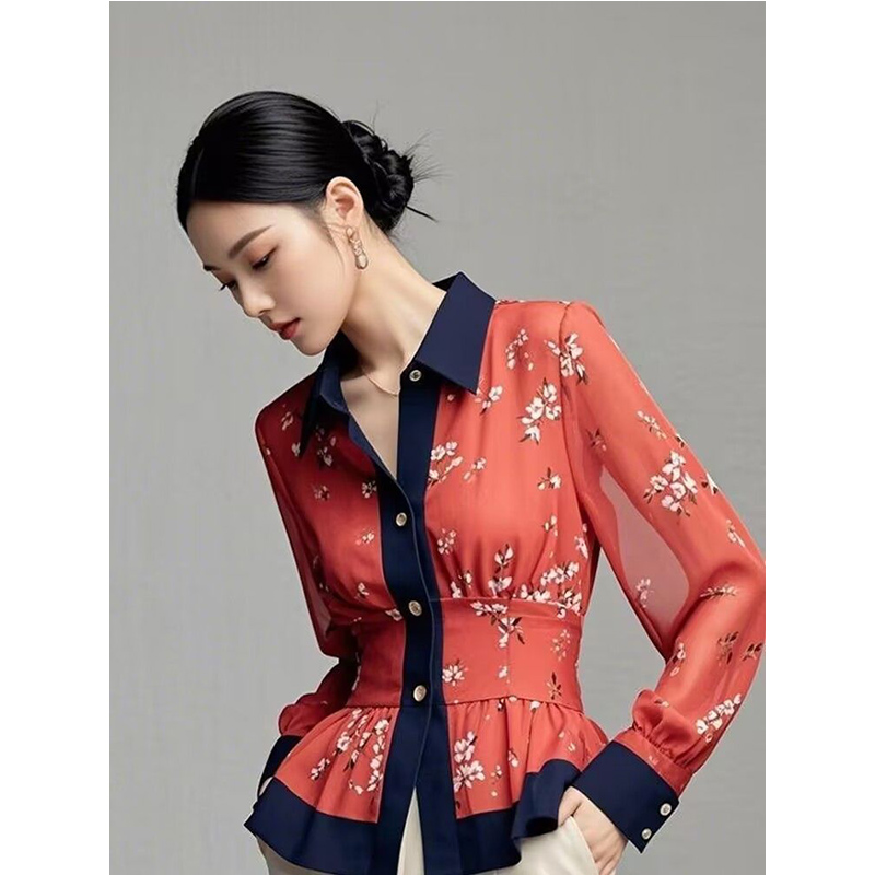 Shirt Camp Collar - 2025 весенне-осенняя новая темпераментная женская блузка,
