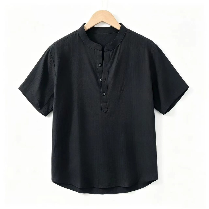 Летние мужские рубашки с корот – обзор и цена Linen Shirt Breathable