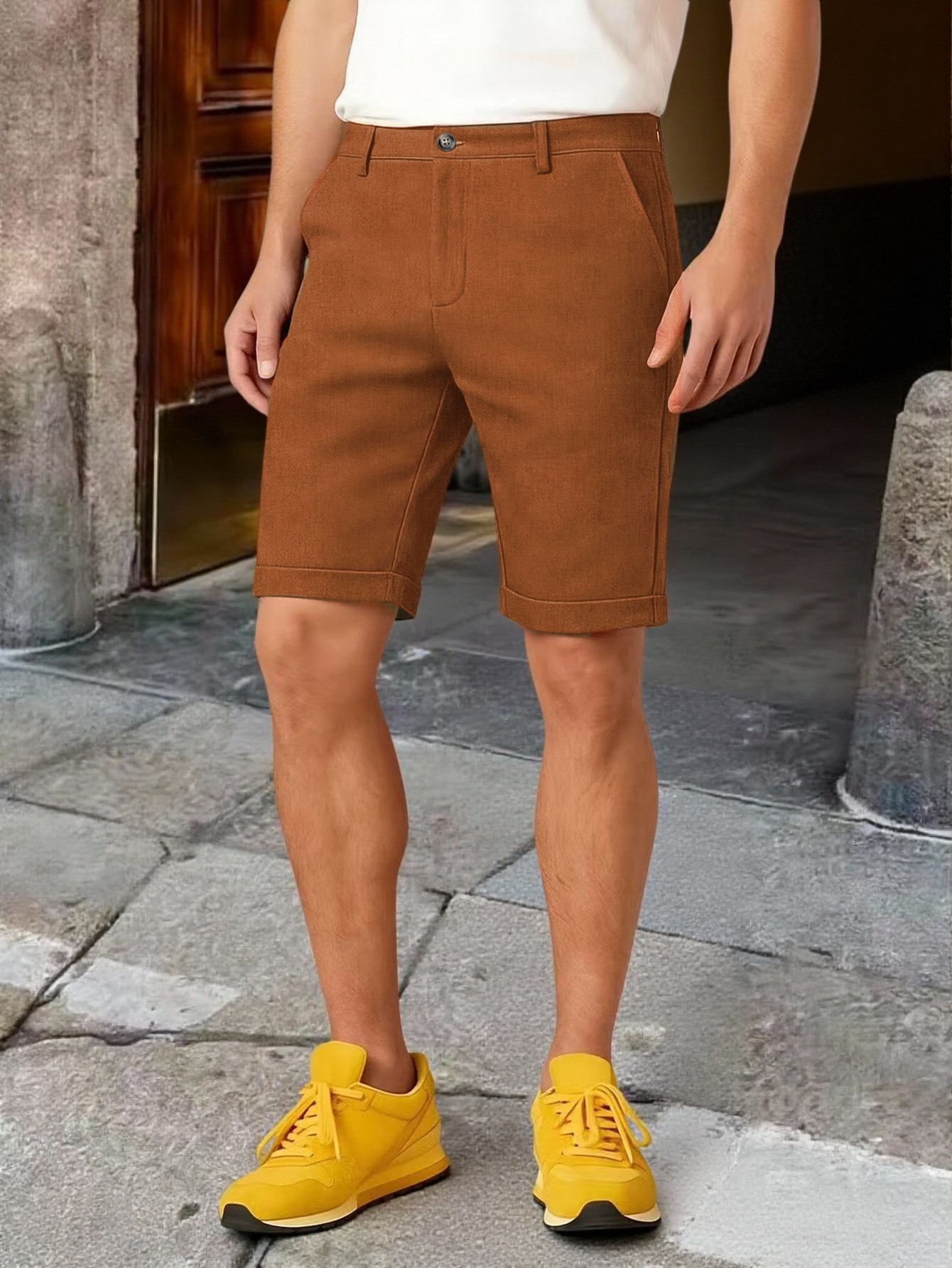 Мужские шорты-чинос с манжетам – обзор и цена Shorts Chino Slim
