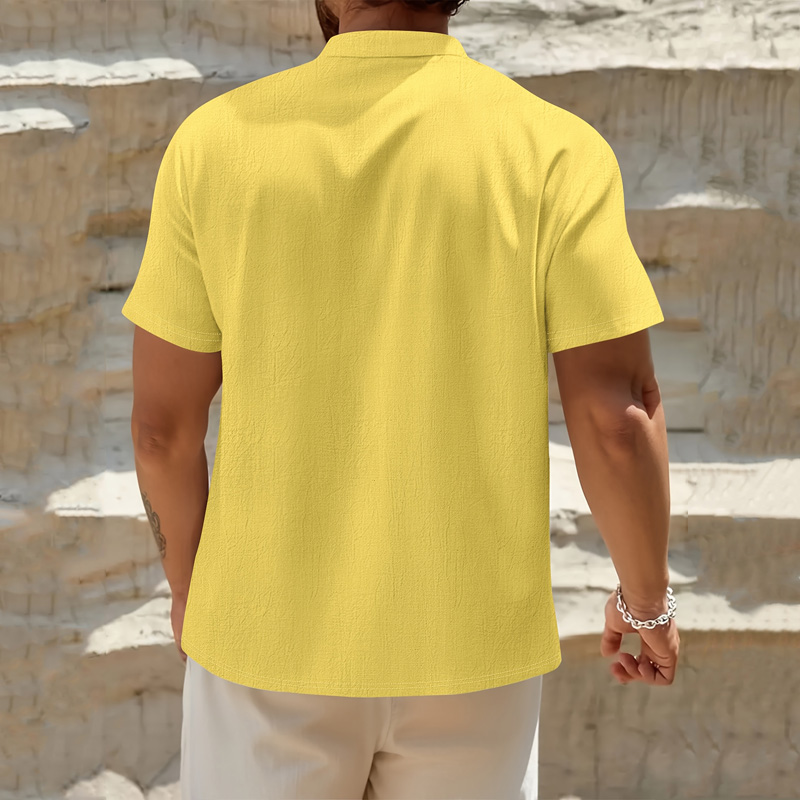Мужская хлопково-льняная рубаш – обзор и цена Linen Shirt Breathable