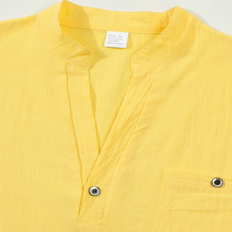 Мужская хлопково-льняная рубаш – обзор и цена Linen Shirt Breathable