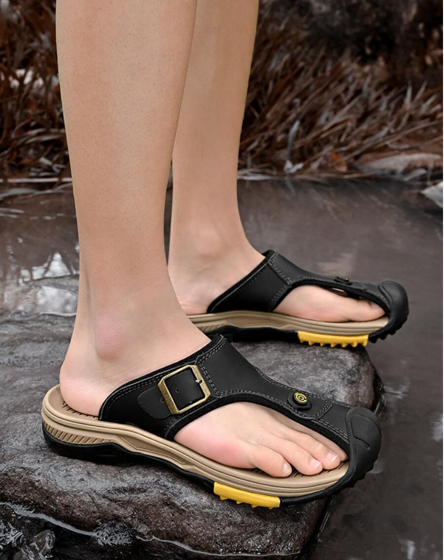 Мужские сандалии из натурально – обзор и цена Flip Flop Leather Men
