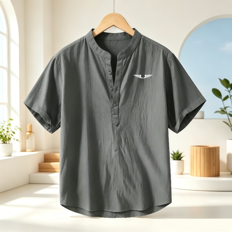 Мужская рубашка с коротким рук – обзор и цена Linen Shirt Breathable