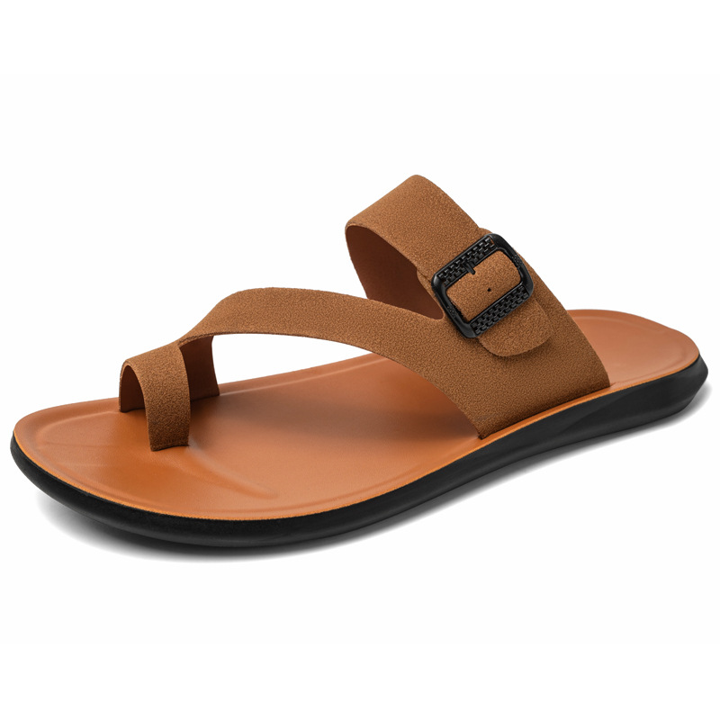 Новые летние кожаные шлепанцы  – обзор и цена Flip Flop Leather Men