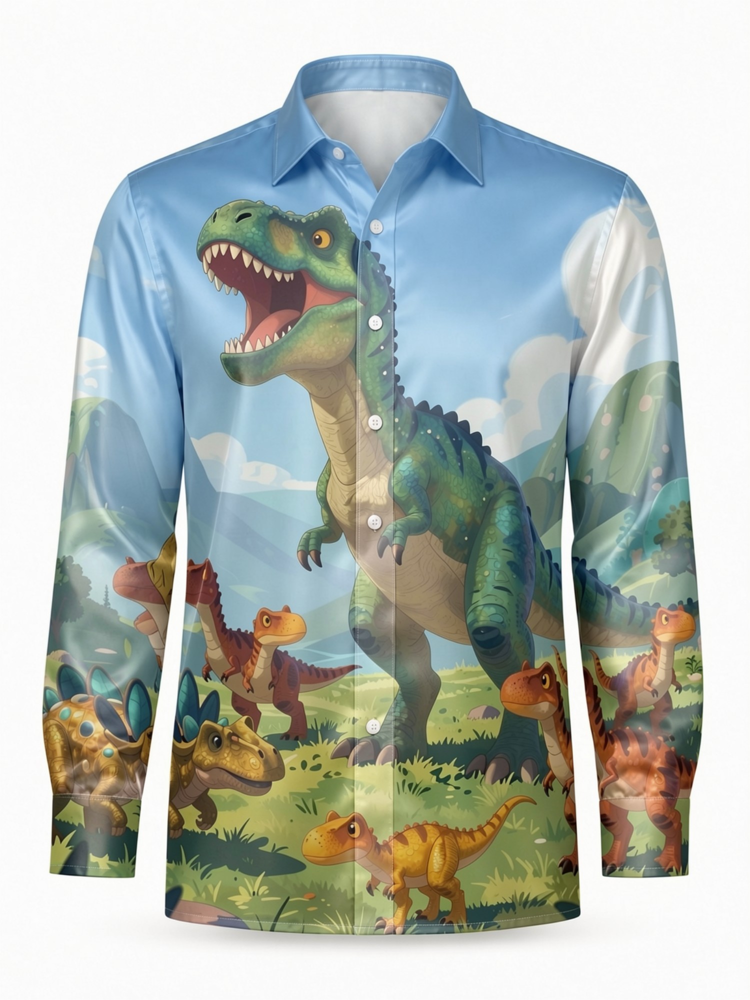 Мужская модная атласная рубашк – обзор и цена Resort Shirt Floral
