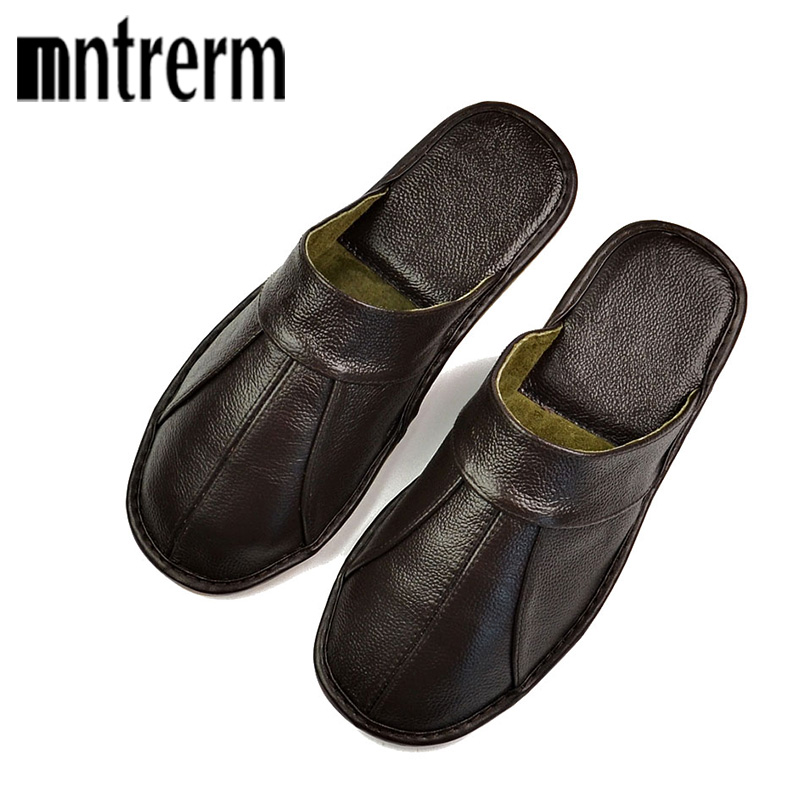 Шлепанцы мужские Mntrerm, черн – обзор и цена Flip Flop Leather Men