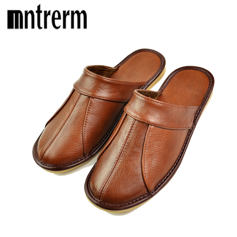 Шлепанцы мужские Mntrerm, черн – обзор и цена Flip Flop Leather Men