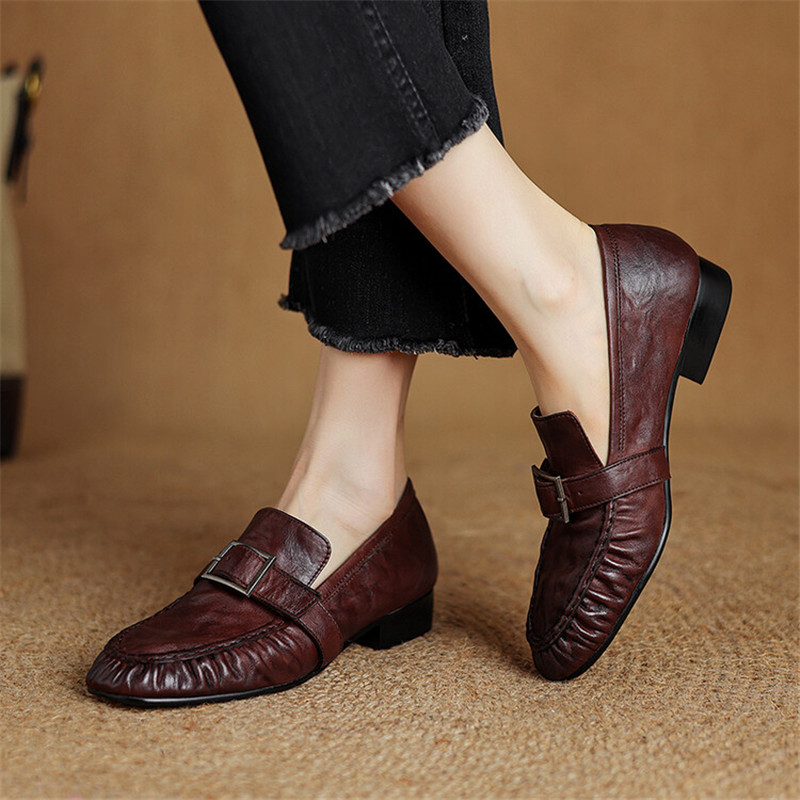 Женские Плиссированные туфли-л – обзор и цена Casual Sandal Leather