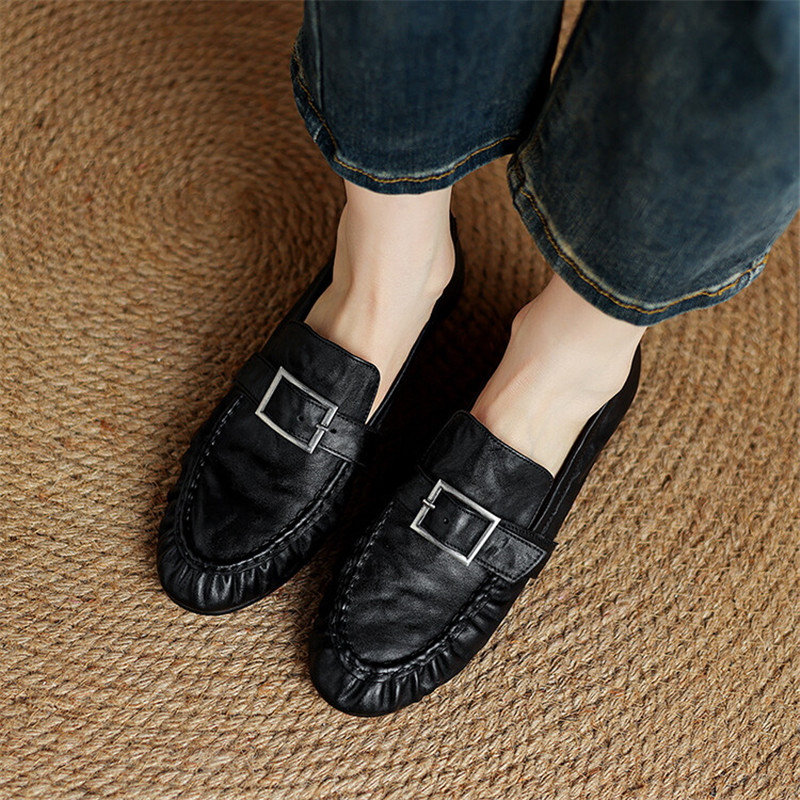 Женские Плиссированные туфли-л – обзор и цена Casual Sandal Leather