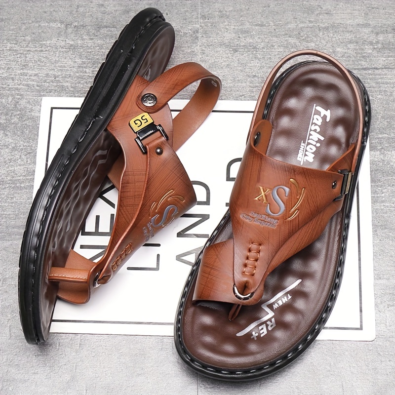 Мужские кожаные шлепанцы-санда – обзор и цена Flip Flop Leather Men
