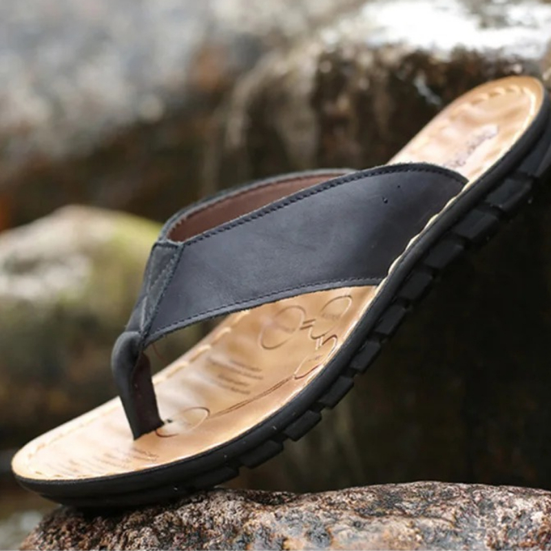Мужские тапочки Roma в стиле р – обзор и цена Flip Flop Leather Men