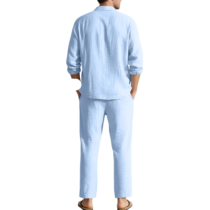Льняные повседневные комплекты – обзор и цена Linen Shirt Breathable